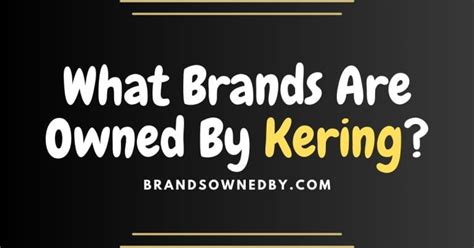 what brands are owned by kering|kering official website.